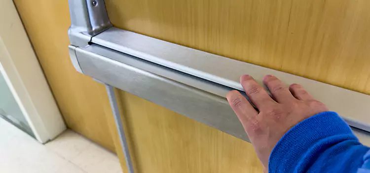 Installing a Push Bar on a Door El Mirage